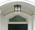 Cava de' Tirreni Industrial Black Flush Mount Ceiling Light with Clear Glass Shade